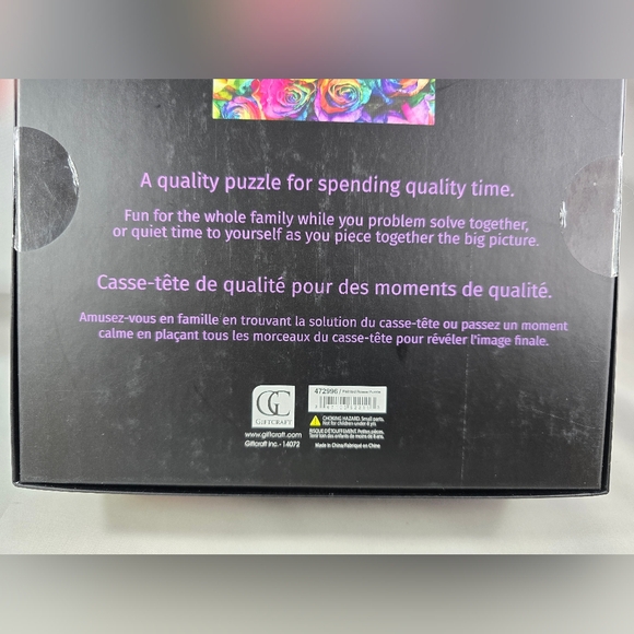 Rainbow Painted Roses 1000 Piece Jigsaw Puzzle Gift Craft Flowers New - Picture 9 of 11